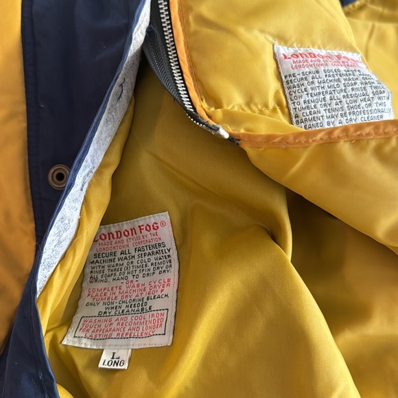 Down Vtg London Fog parka with removable down lining in teal. Size Large Long - Picture 13 of 14